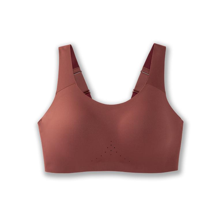 Brooks Women's Dare Scoopback Running Bra - Burgundy/Terracotta (FSWT43018)